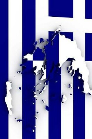 Cover of Greek Flag with Country Outline of Greece Journal