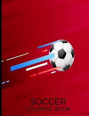 Book cover for Soccer Coloring Book