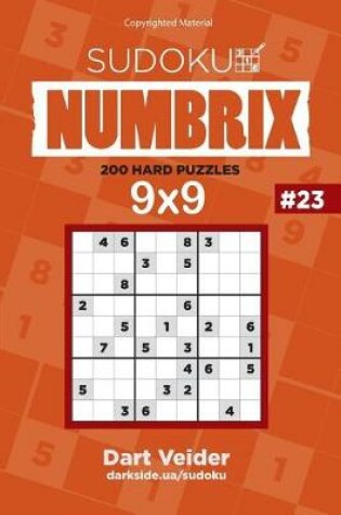 Cover of Sudoku - 200 Hard Puzzles 9x9 (Volume 23)