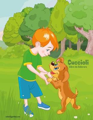 Book cover for Cuccioli Libro da Colorare