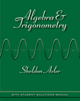 Book cover for Algebra and Trigonometry 1e + WileyPLUS Registration Card