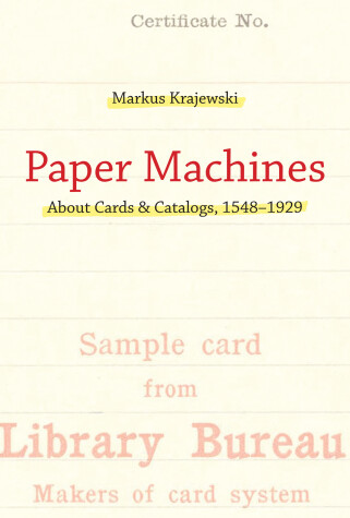 Cover of Paper Machines