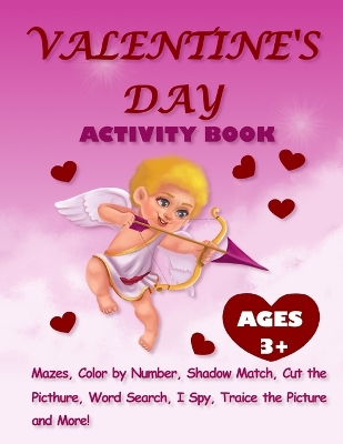 Book cover for Valentine's Day Activity Book For Kids Ages 3+