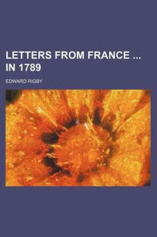 Cover of Letters from France in 1789