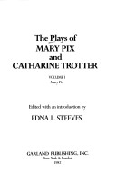 Book cover for The Plays of Mary Pix