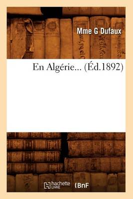 Book cover for En Algerie (Ed.1892)