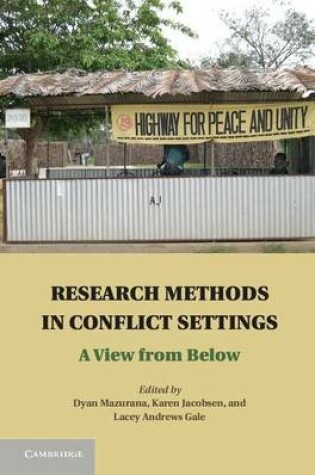 Cover of Doing Research in Conflict Zones