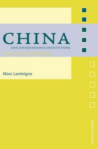 Cover of Chinese Power and International Institutions