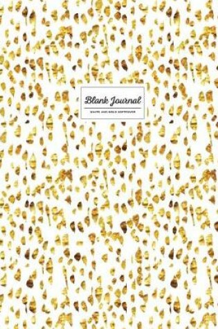 Cover of Blank Journal - White and Gold