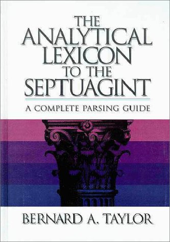 Book cover for The Analytical Lexicon to the Septuagint