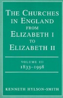 Book cover for The Churches in England from Elizabeth I to Elizabeth II