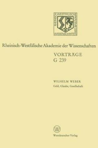 Cover of Geld, Glaube, Gesellschaft