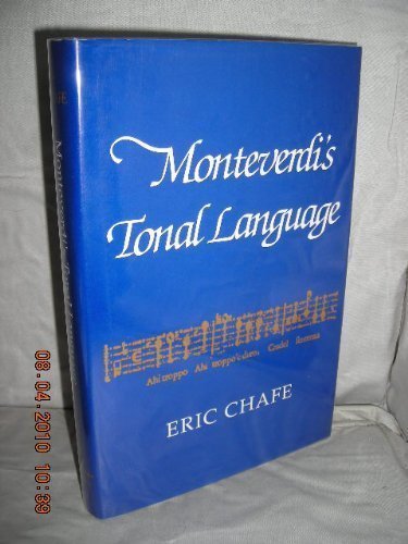 Cover of Monteverdi's Tonal Language