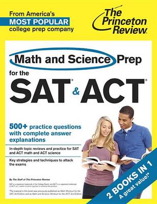 Book cover for Math and Science Prep for the SAT & ACT