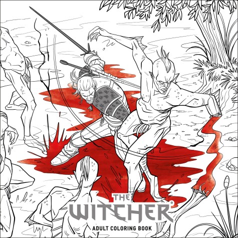 Book cover for The Witcher Adult Coloring Book