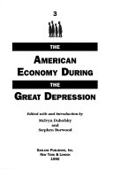 Cover of The American Economy during the Great Depression