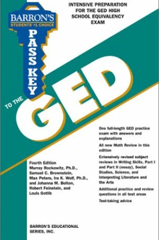 Cover of Barron's Pass Key to the GED