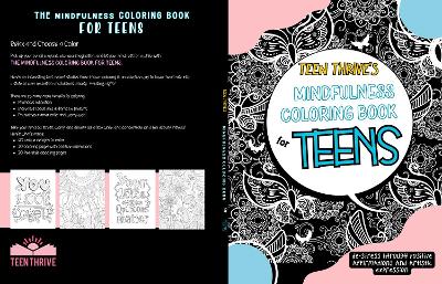 Book cover for Teen Thrive's Mindfulness Coloring Book for Teens