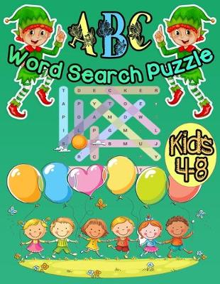 Book cover for ABC Word Search Puzzles Kids 4-8