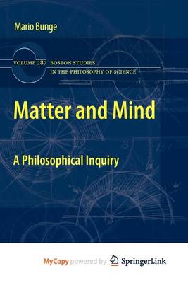 Book cover for Matter and Mind