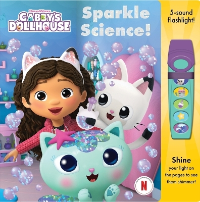 Book cover for Gabbys Dollhouse Sparkle Science Glow Flashlight