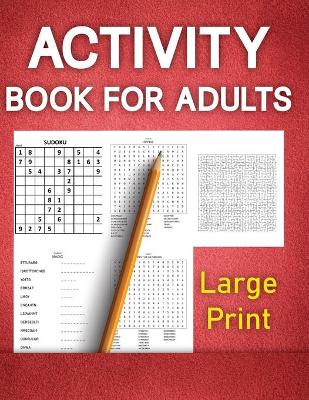 Book cover for Activity Book For Adults Large Print