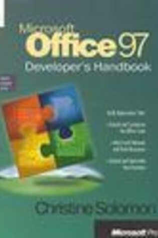 Cover of Developing Applications with Microsoft Office 97