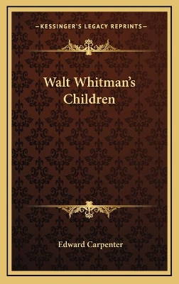 Book cover for Walt Whitman's Children