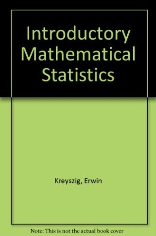 Cover of Introductory Mathematical Statistics