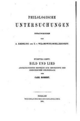 Cover of Philologische Untersuchungen