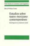 Book cover for Estudios Sobre Teatro Mexicano Contemporaneo