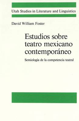 Cover of Estudios Sobre Teatro Mexicano Contemporaneo