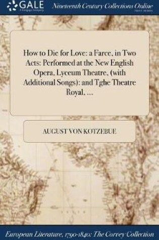Cover of How to Die for Love