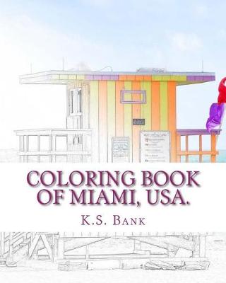 Book cover for Coloring Book of Miami, USA.