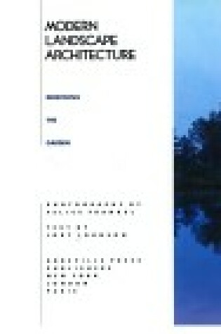 Cover of Modern Landscape Architecture