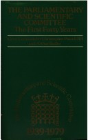 Book cover for Parliamentary and Scientific Committee