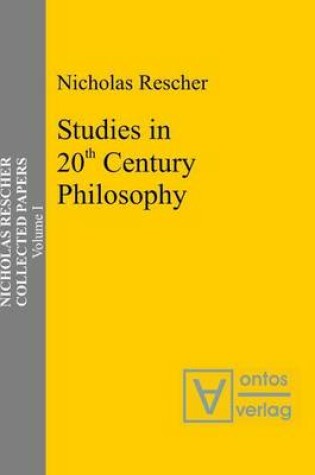 Cover of Studies in 20th Century Philosophy