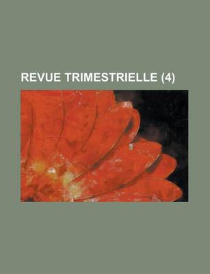 Book cover for Revue Trimestrielle (4)