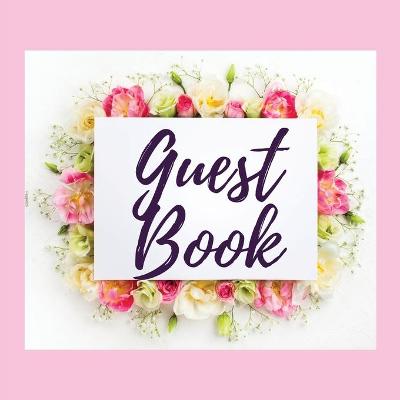 Cover of Premium Guest Book - Bouquet of Roses - For any occasion - 80 Premium color pages - 8.5 x8.5