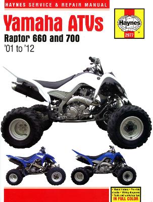 Book cover for Yamaha Raptor 660 & 700 ATVs (01 - 12) Haynes Repair Manual