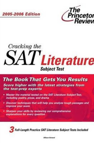 Cover of Cracking the SAT Literature Subject Test