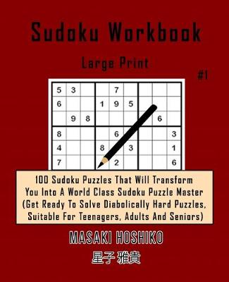 Book cover for Sudoku Workbook-Large Print #1