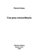 Cover of Una Pena Extraordinaria