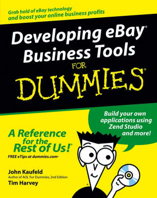 Book cover for Developing eBay Business Tools For Dummies