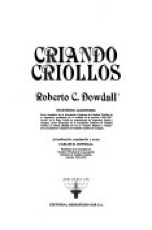 Cover of Criando Criollos