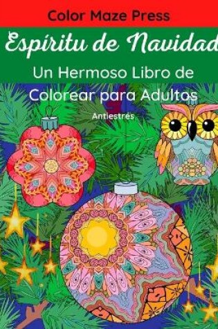 Cover of Espiritu de Navidad - Un Hermoso Libro de Colorear para Adultos