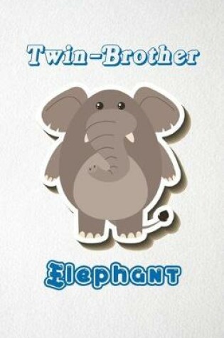 Cover of Twin-Brother Elephant A5 Lined Notebook 110 Pages