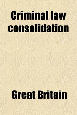 Book cover for The Public General Statutes Consolidating the Criminal Law of England and Ireland; The Public General Statutes Consolidating the Criminal Law of England and Ireland Relative to Accesories and Abettors, Coinage Offenses, Forgery, Larceny, Malicious Injuries to