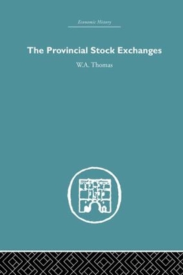 Book cover for Provincial Stock Exchanges