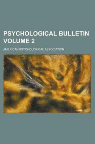 Cover of Psychological Bulletin Volume 2